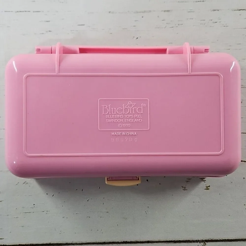 Vintage 1990 Polly Pocket Pretty‎ Hair Playset Compact Figures Dog Mirror